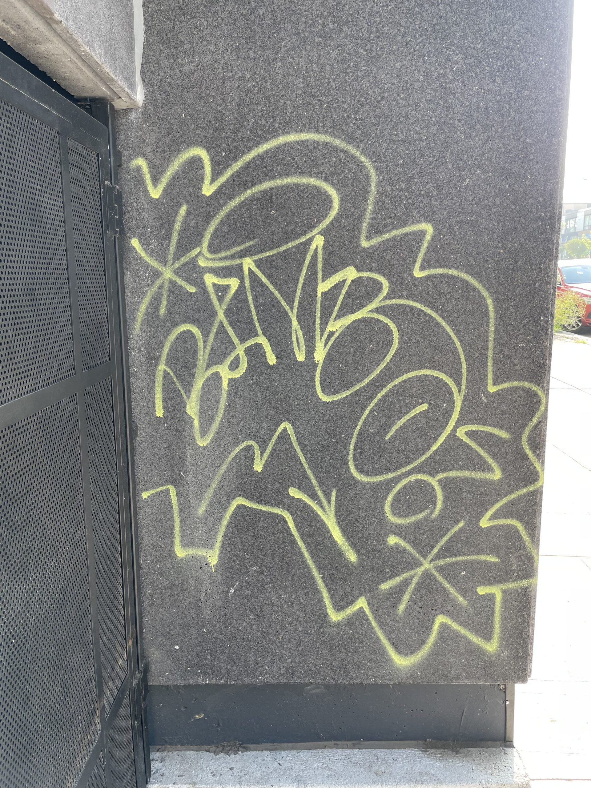 Graffiti Removal - Before